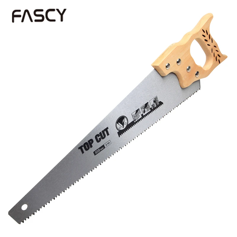 18inch Hand Saw With Wood Handle Precision Double Ground Teeth Woodworking Hand Tools