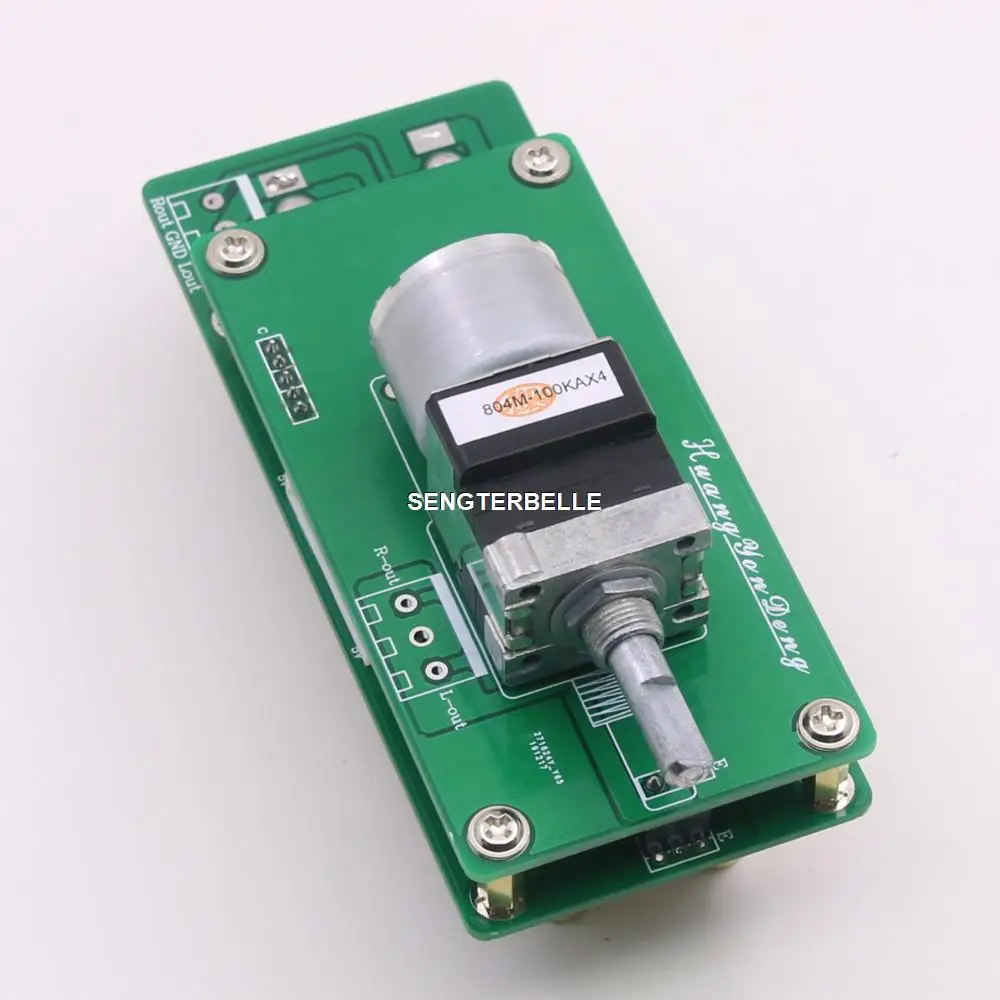 Montiert Hiend ALPS Motor Remote volumen control board hifi preamp board mit display 4 weg eingang