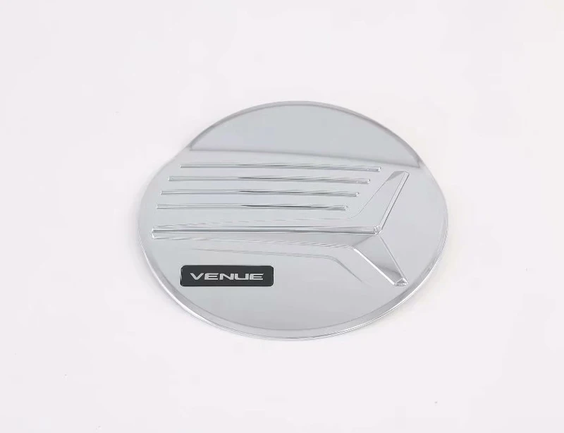 For Hyundai Venue 2019 2020 2021 2022 Car Accessories ABS Chrome fuel tank cap cover car-styling trim oil fuel cap protective