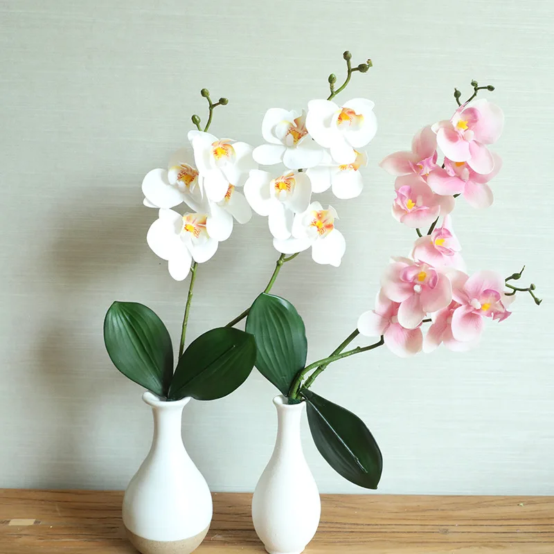 Artificial Flower Branch and Phalaenopsis for DIY, New House Decoration, Wedding Festival, Home and Hotel