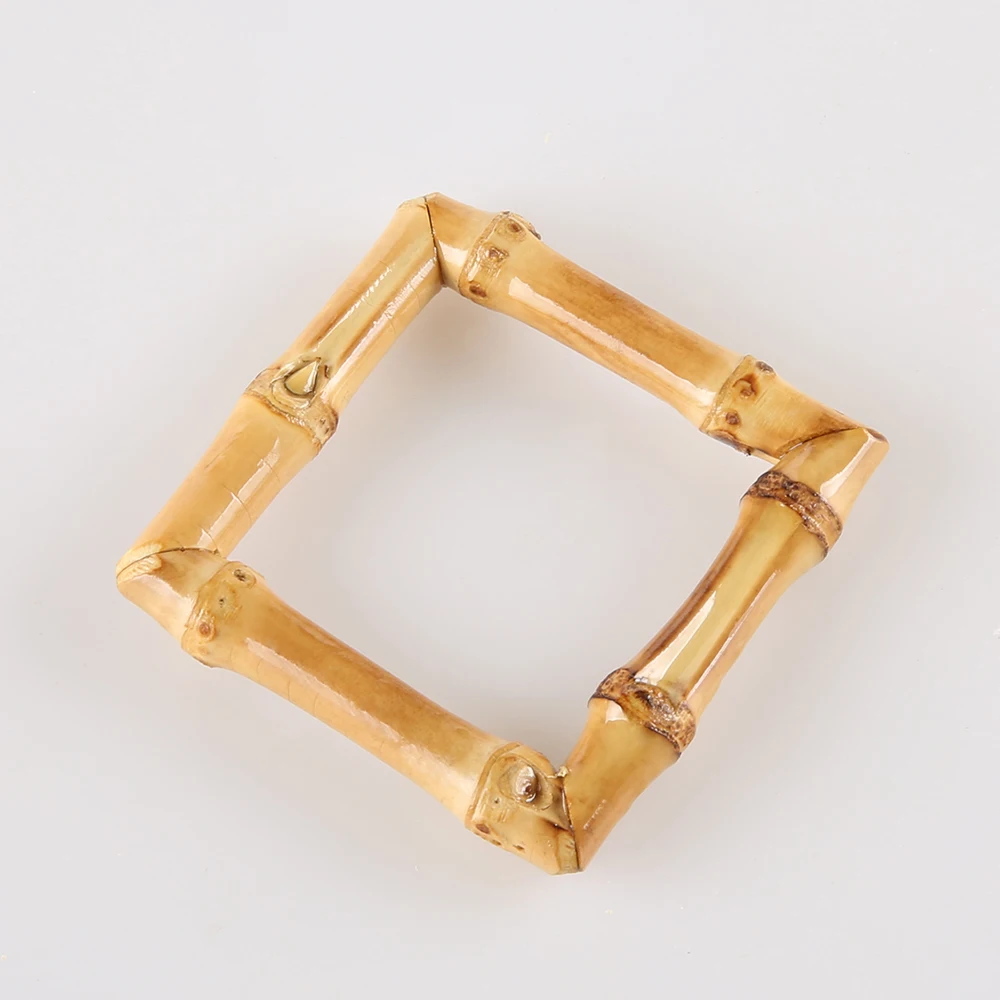 Restaurant Handmade Square Wood Wooden Real Natural Bamboo Root Napkin Ring