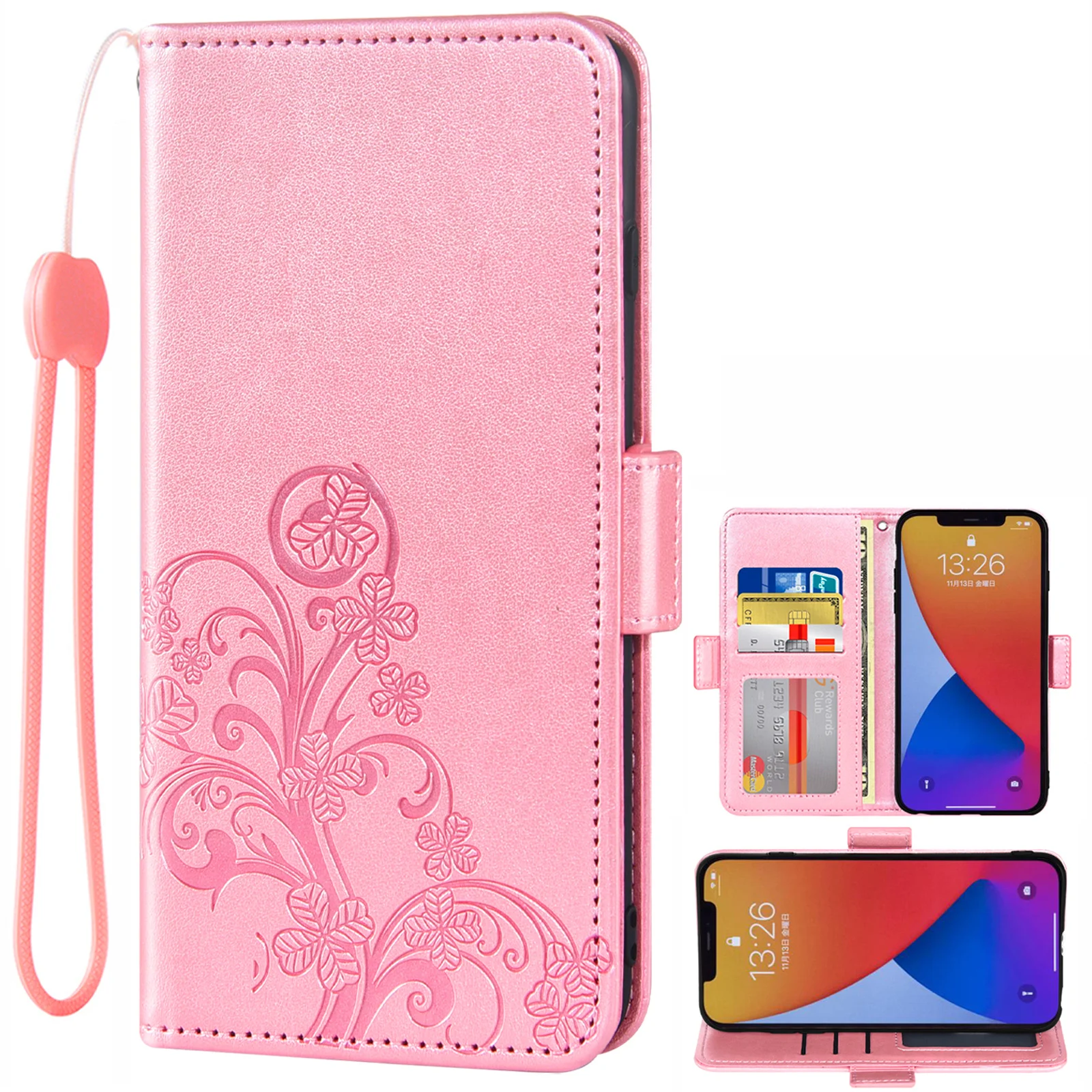 Flip Cover Leather Wallet Phone Case For Samsung Galaxy S21 S20 FE Uitra S10 Lite S9 S8 Plus S7 S6 Edge Active S5 S4 S3 9190