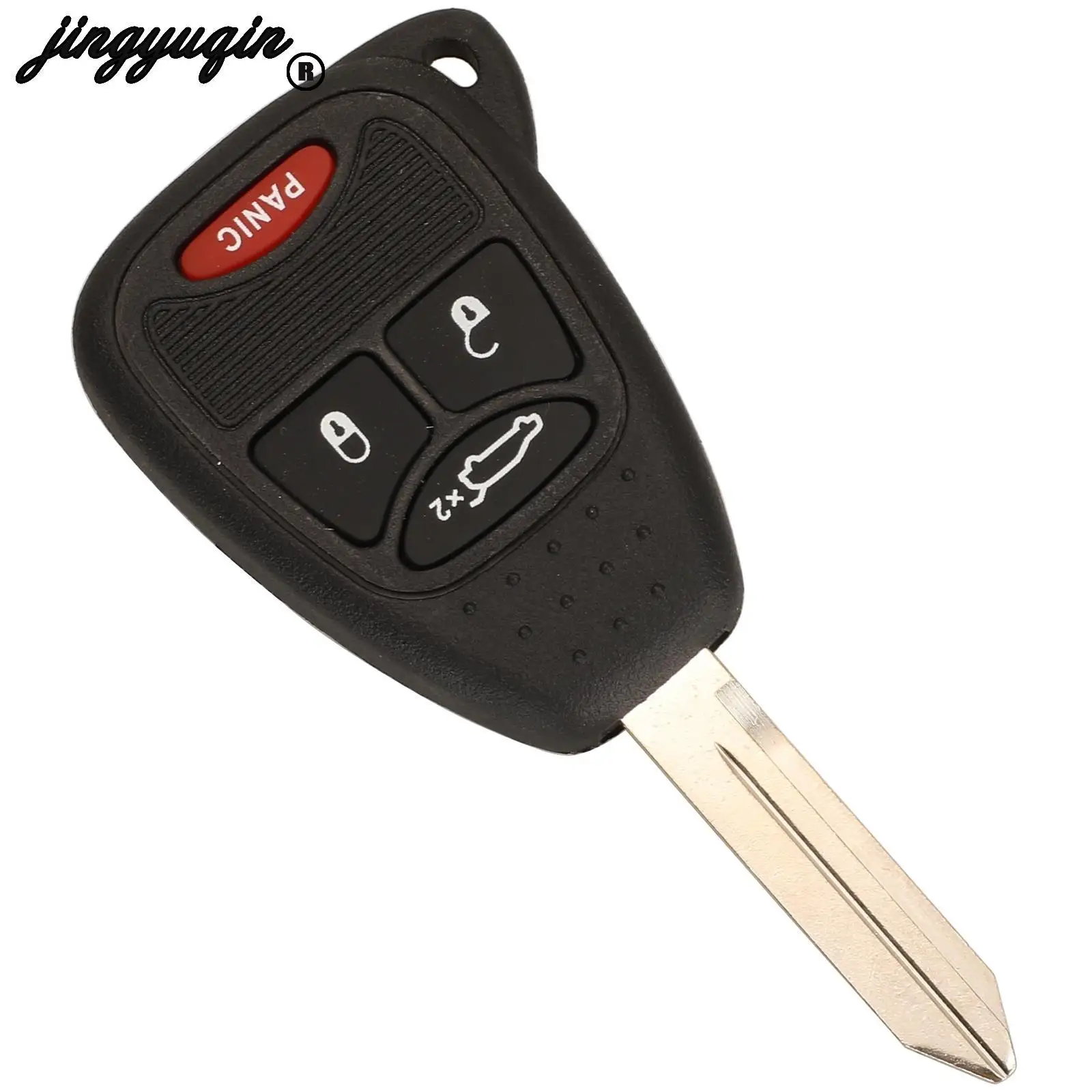jingyuqin 3/4/5/6 Buttons For Jeep Commander Grand Cherokee Liberty Patriot Wrangler Compass Dodge Remote Car Key Shell Case