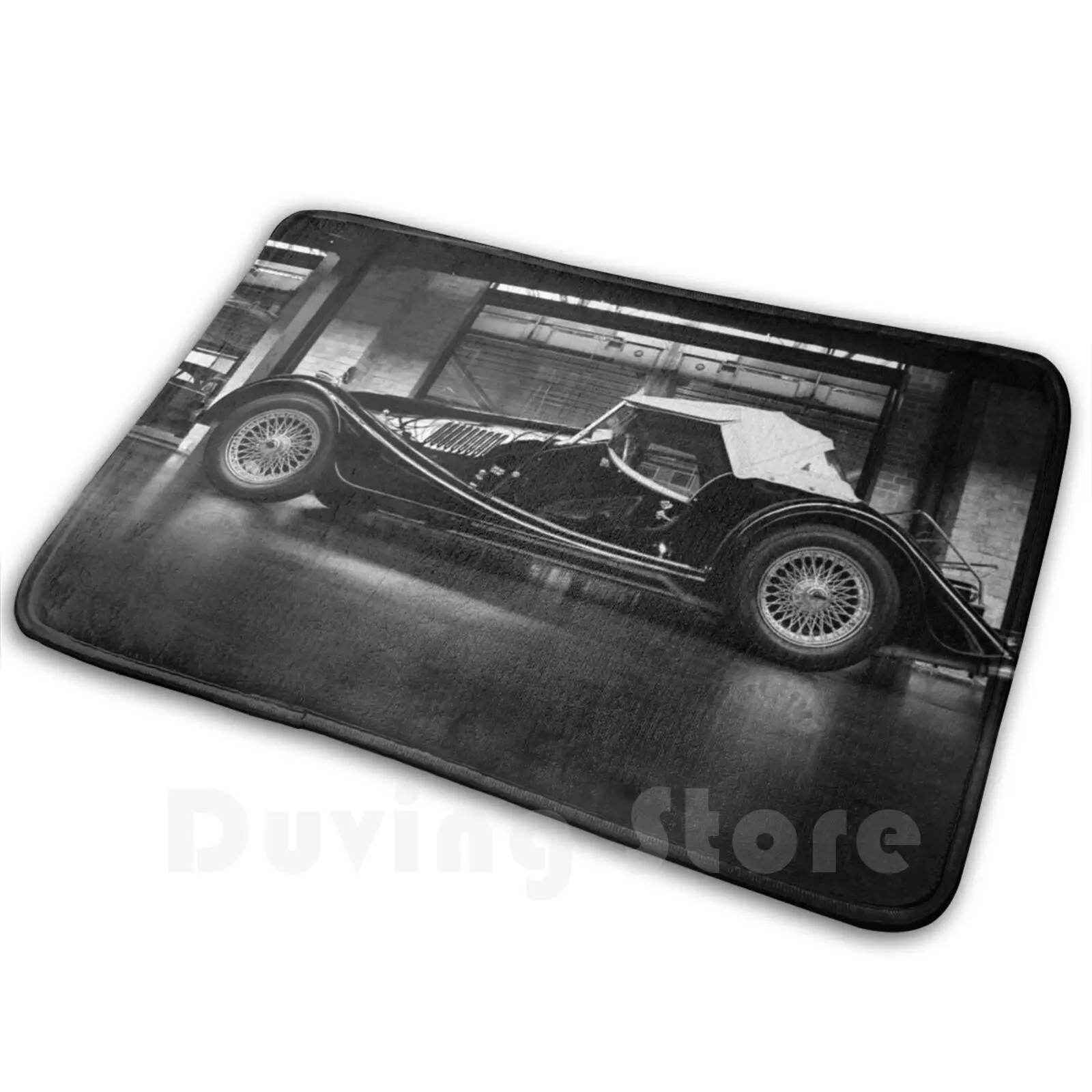 Morgan Plus 8 Carpet Mat Rug Cushion Soft Morgan Plus 8 Plus8 Plus 8 Black White Morgan Roadster Morgan Roadster Car