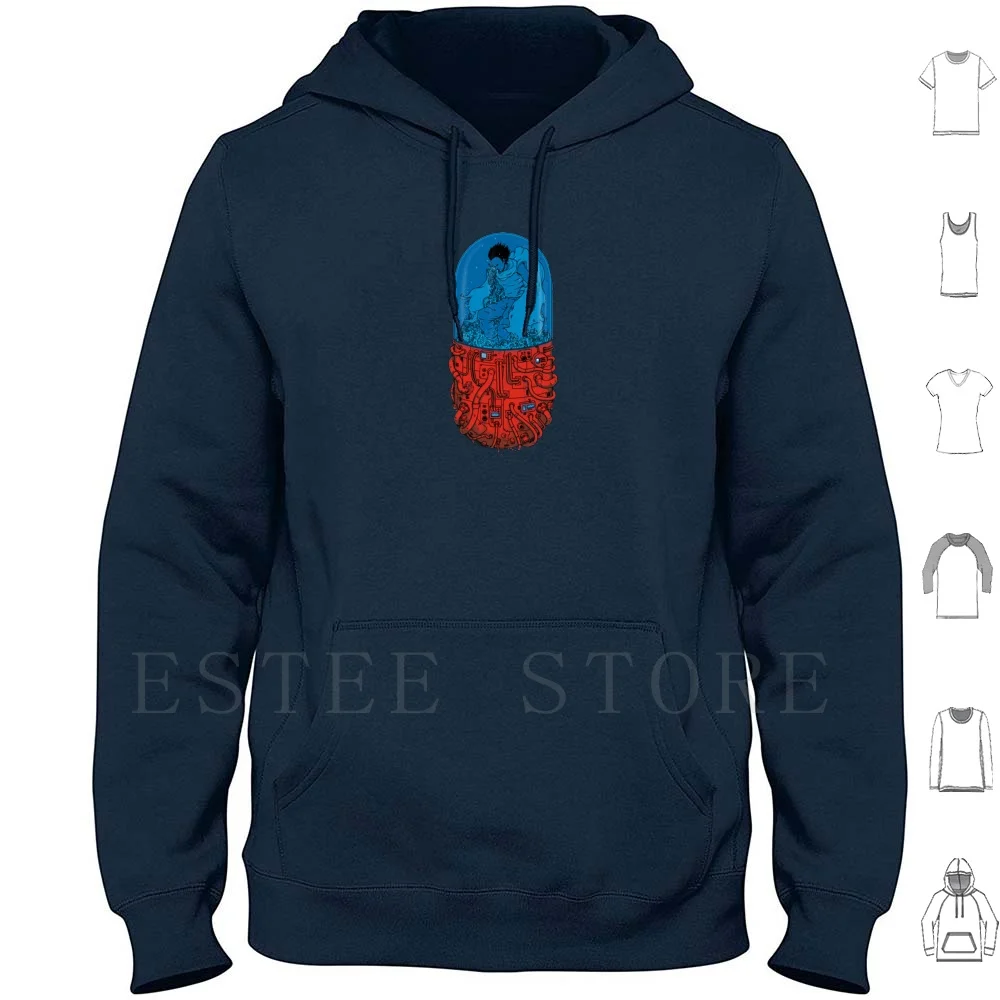 2019 Akira sudaderas con capucha de manga larga Katsuhiro Otomo Akira distopía experiment tecnología animaciones ciencia ficción