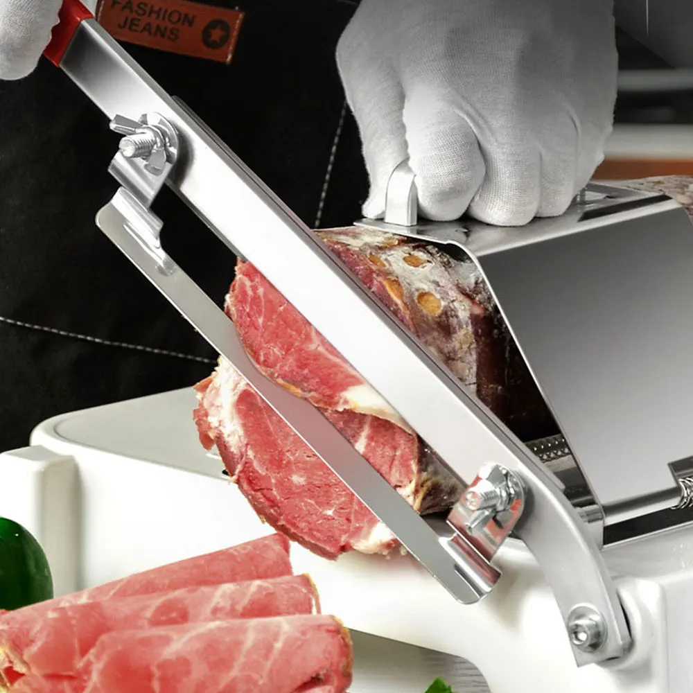 

20 Cm Household Manual Stainless Steel Lamb Slicer Frozen Meat Planer Beef Herb Lamb Roll Cutter