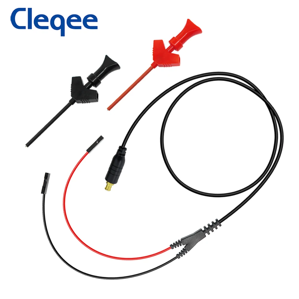 Cleqee MCX-C Oscilloscope Probe To IC Test Hook Clip Mini Pocket Digital Oscilloscope Test Lead 40V for DS203 DS202 DSO201