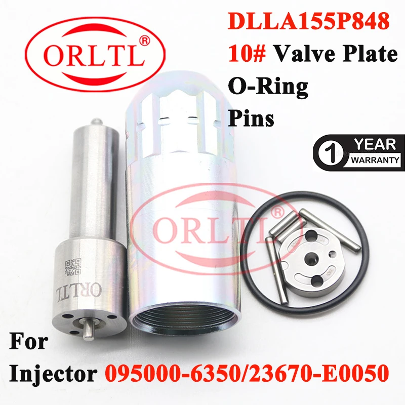 Injector Nozzle DLLA155P848 Orifice Plate 10# Repair Kit For Hino 095000-6350 095000-6351 095000-6352 095000-6353 23670-E0050