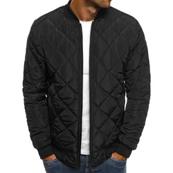 MRMT-Abrigo acolchado de algodón para hombre, chaqueta de Color sólido, a la moda, con costura de rombos, derivativos, 2024