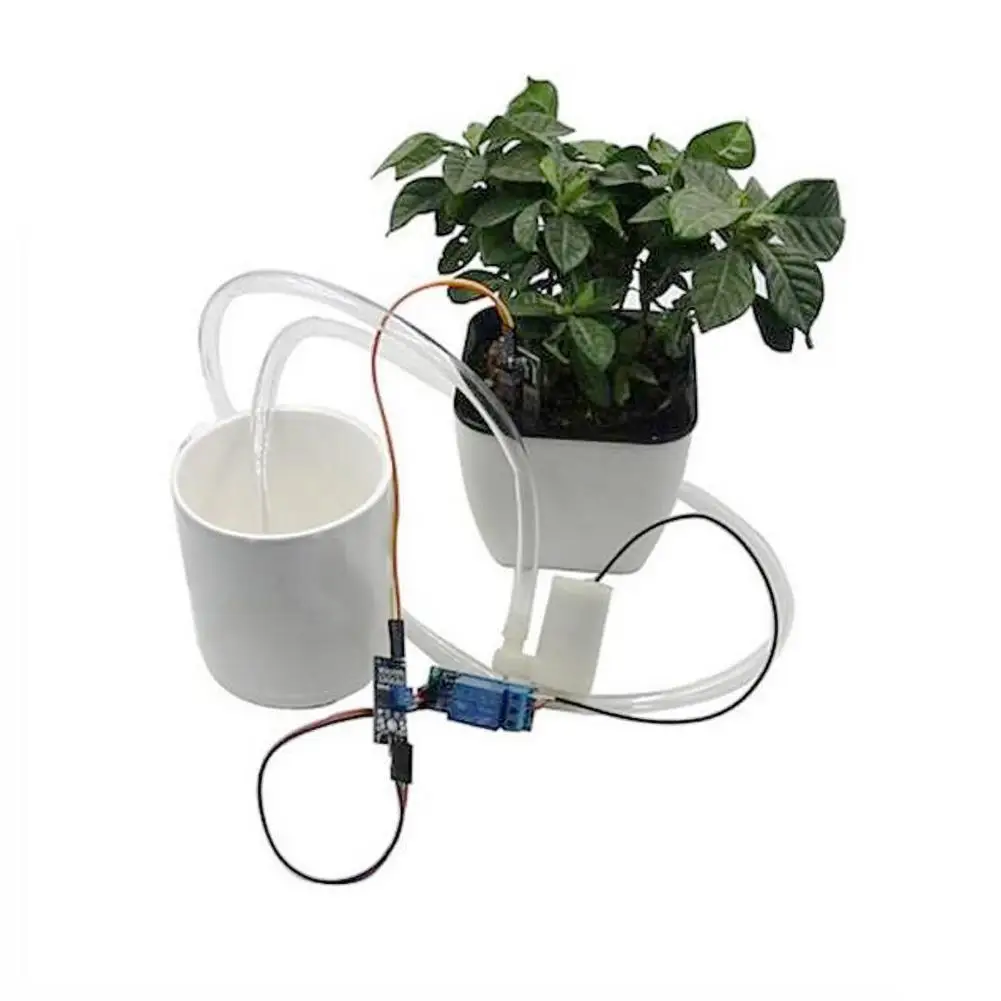 DIY Automatic Watering Irrigation System Soil Moisture Sensor Pump Module Kit