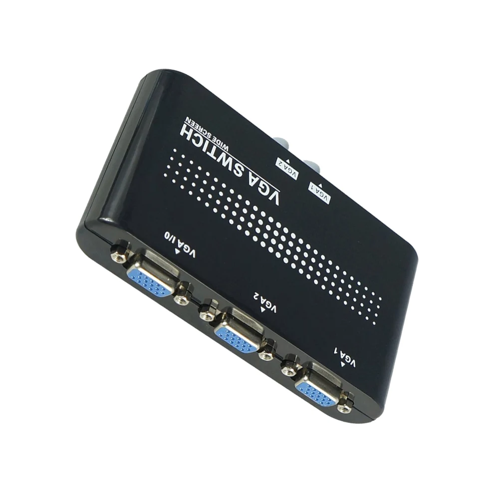 2 في 1 خارج VGA/SVGA دليل تقاسم مفتاح جهاز انتقاء صندوق الجلاد ل LCD PC KVM مفاتيح عرض مشاركة 1080 HD محول الفيديو