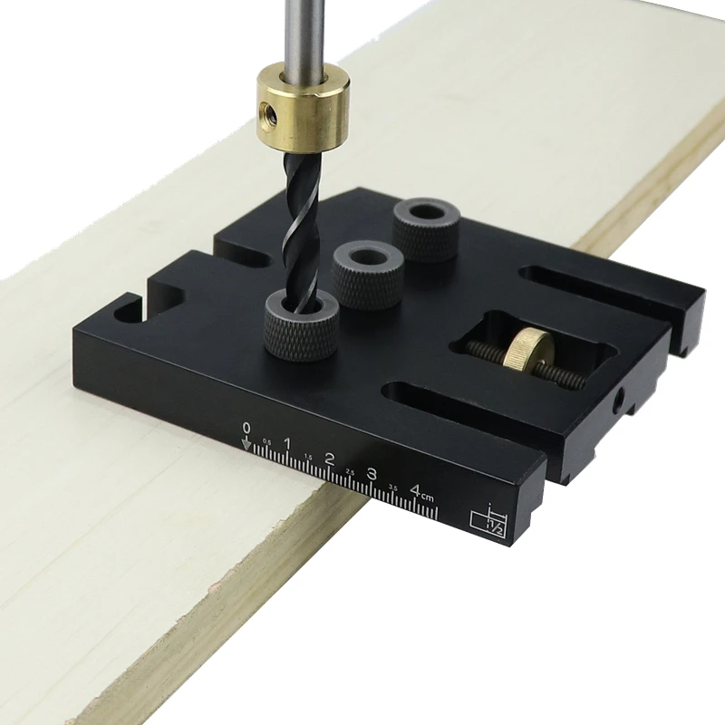 มัลติฟังก์ชั่ไม้ Doweling Jig ชุดปรับเจาะท่องเที่ยว Puncher Locator สำหรับเฟอร์นิเจอร์เชื่อมต่อช่างไม้เครื่องมือ