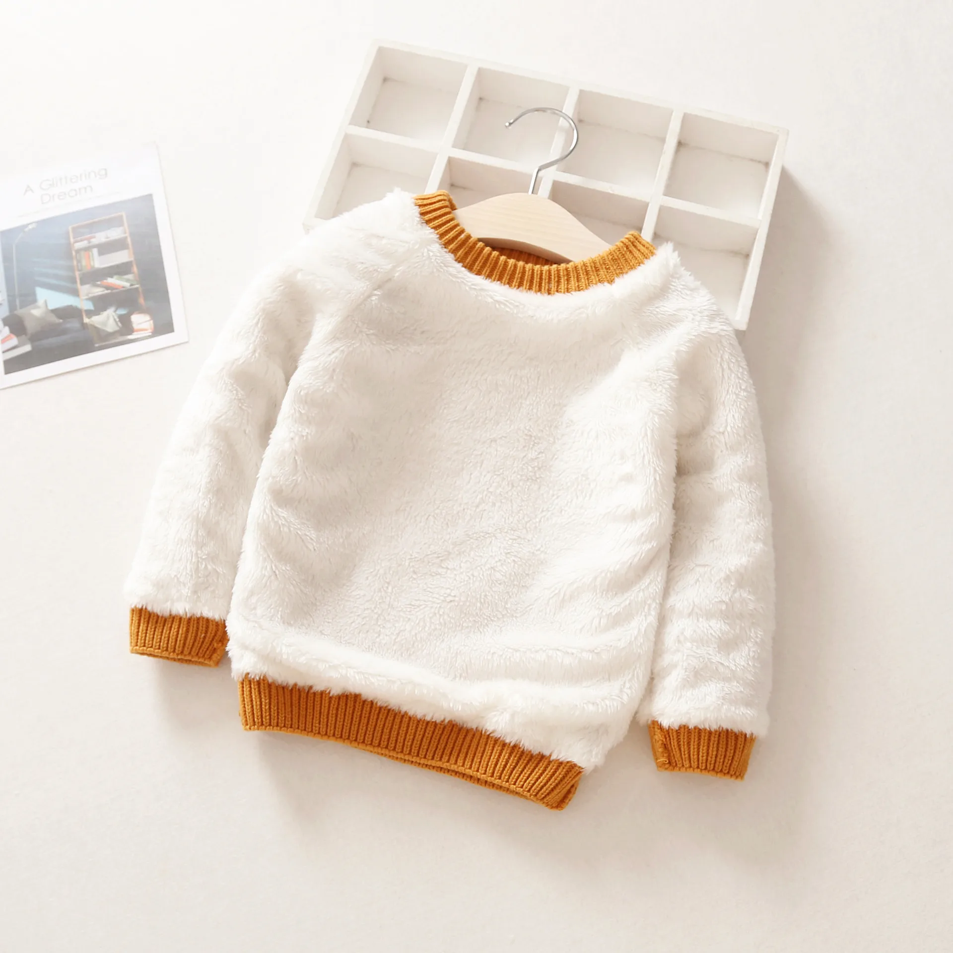 Baby Boys Girls Babe Pullovers Kids Twisted stripes Thick Sweaters Warm Child Clothing Winter babies Toddler Schoolchild Sweater