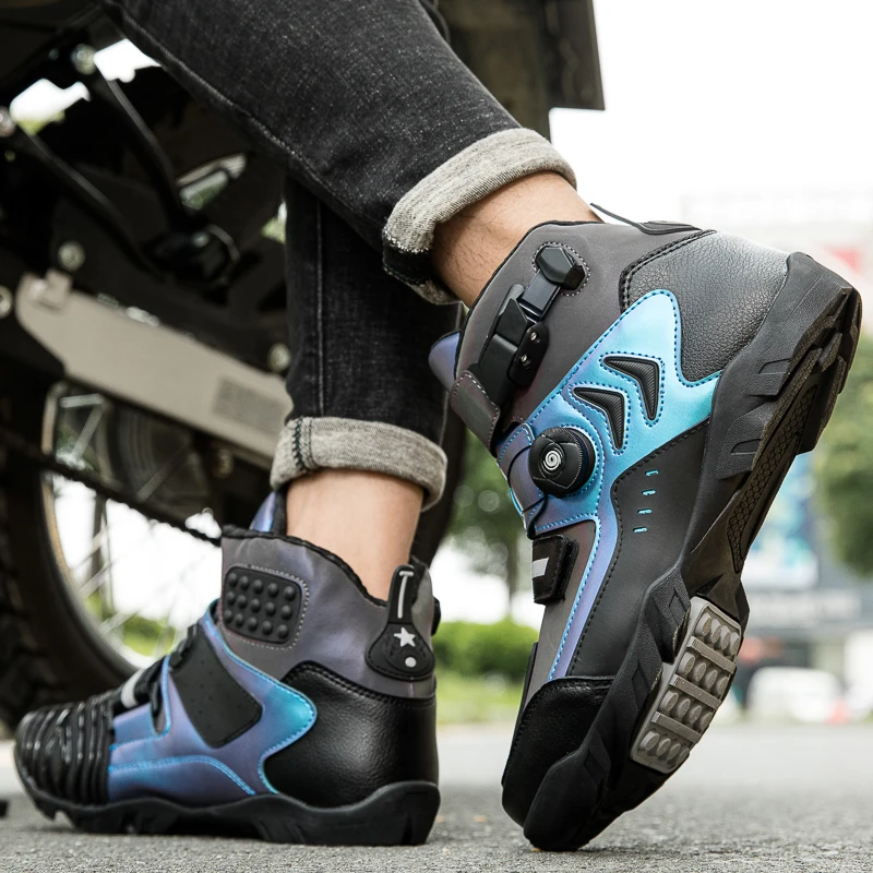 Winter Cycling Shoes Mtb Sneakers Men Motorcycle Boots Flat Bicycle Shoes Women Mountain Bike Speed Sneaker Road Motorbike Boots