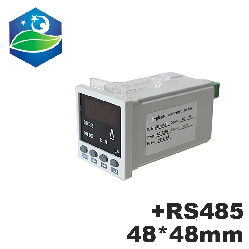 

Single phase digital ampere meter LED current meter 48*48 ammeter LED digital meter with RS485 communication