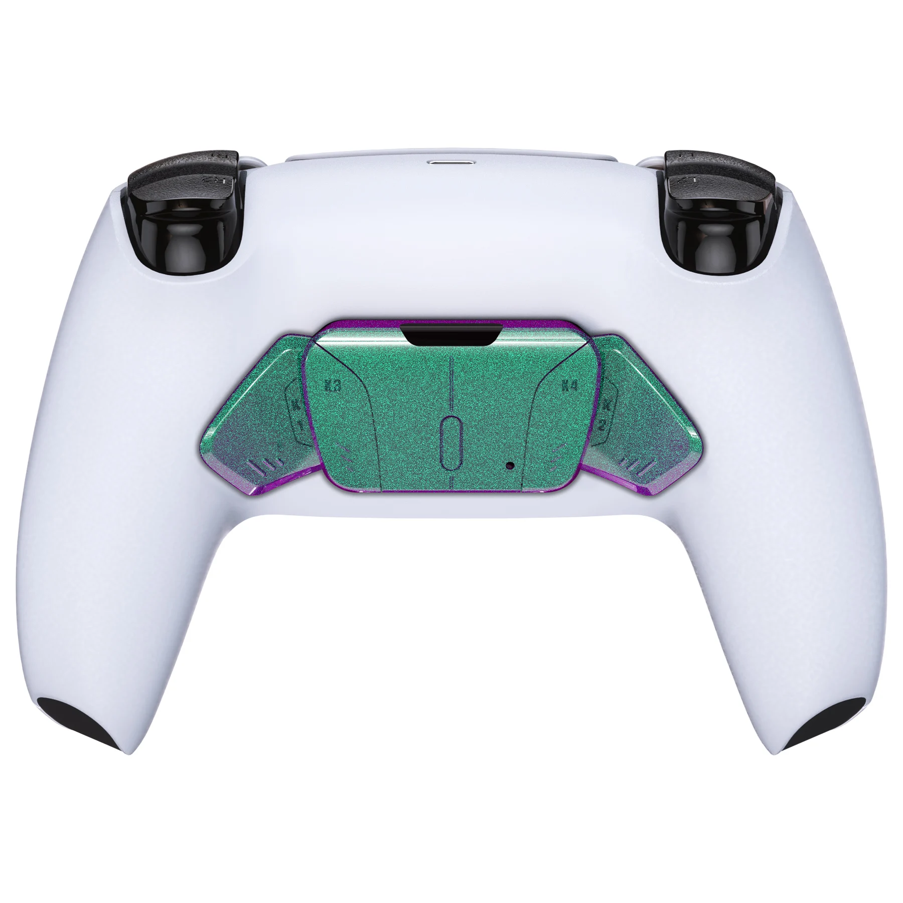 eXtremeRate Replacement Redesigned K1 K2 K3 K4 Back Buttons Housing Shell for ps5 Controller, RISE4 Remap Kit - 19 colors