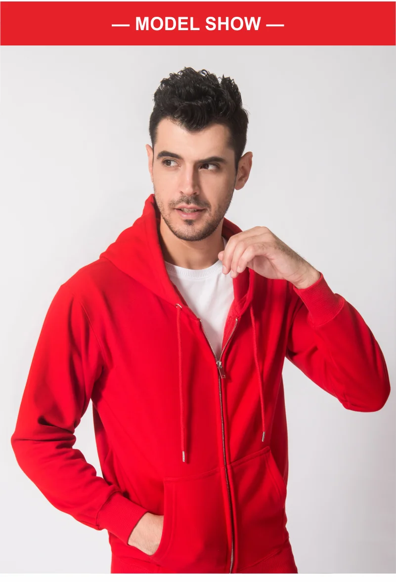YOTEE 2020 Autumn and Winter Thick Trend LOGO Custom Sports Zipper Hoodie