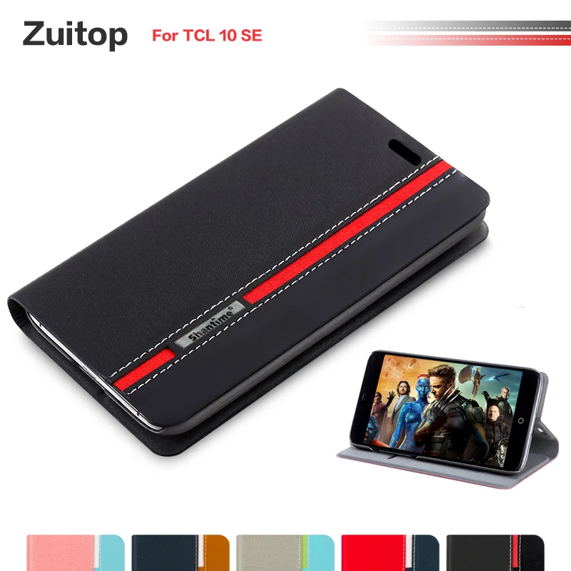 

Чехол-книжка для TCL 10 SE, силикон, из искусственной кожи