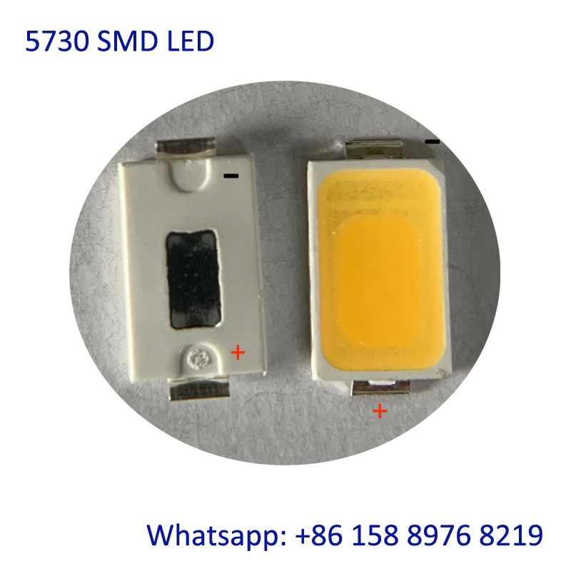 100pcs 5730 0.3W-100Ma 50-65lm 4000-4500K White Light SMD 5730 Bigger Chip LED 5730 diodes (3.2~3.4V)