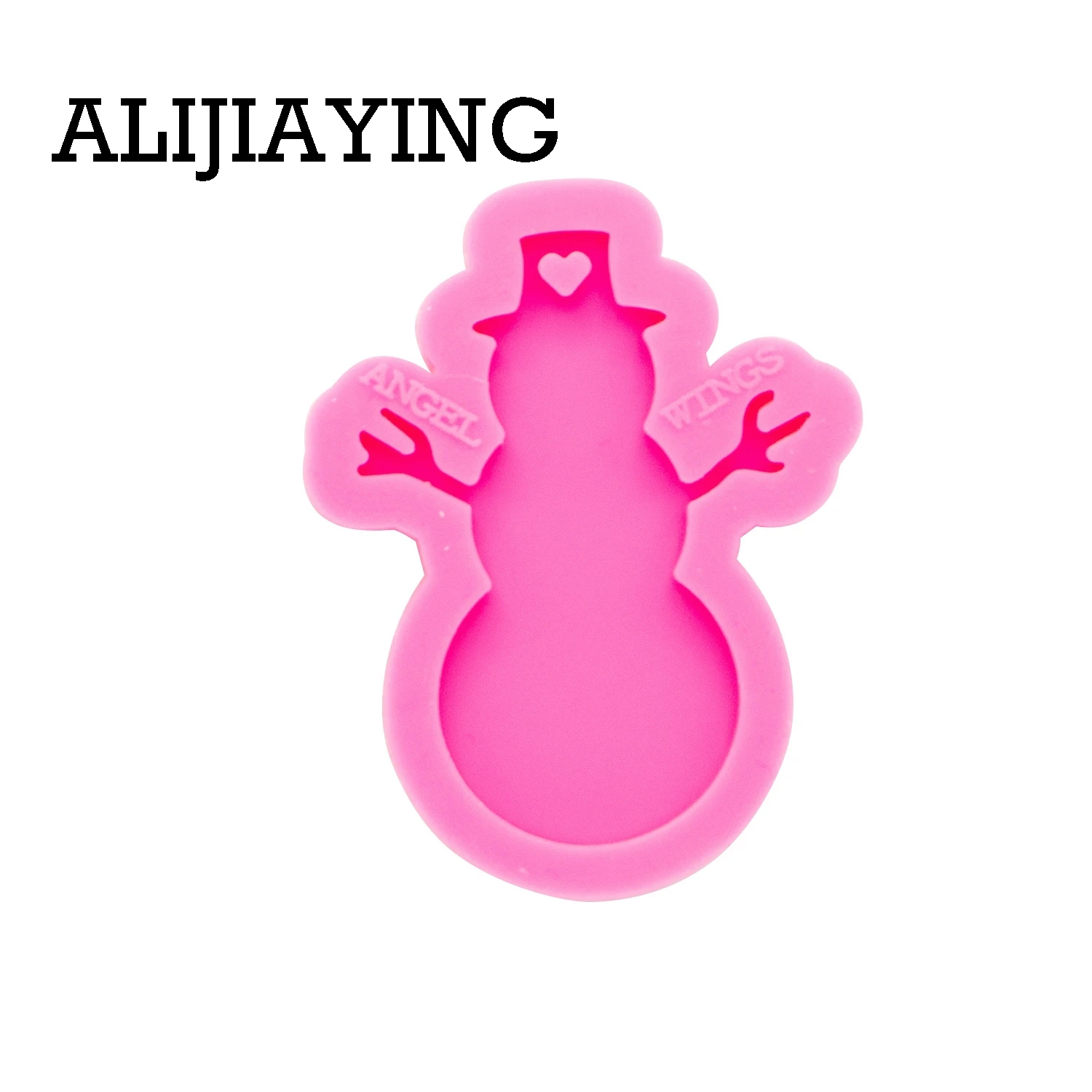 DY0254 Glitter Christmas snowman mold craft epoxy resin DIY mould silicon mold for Keychain decoration resin jewelry