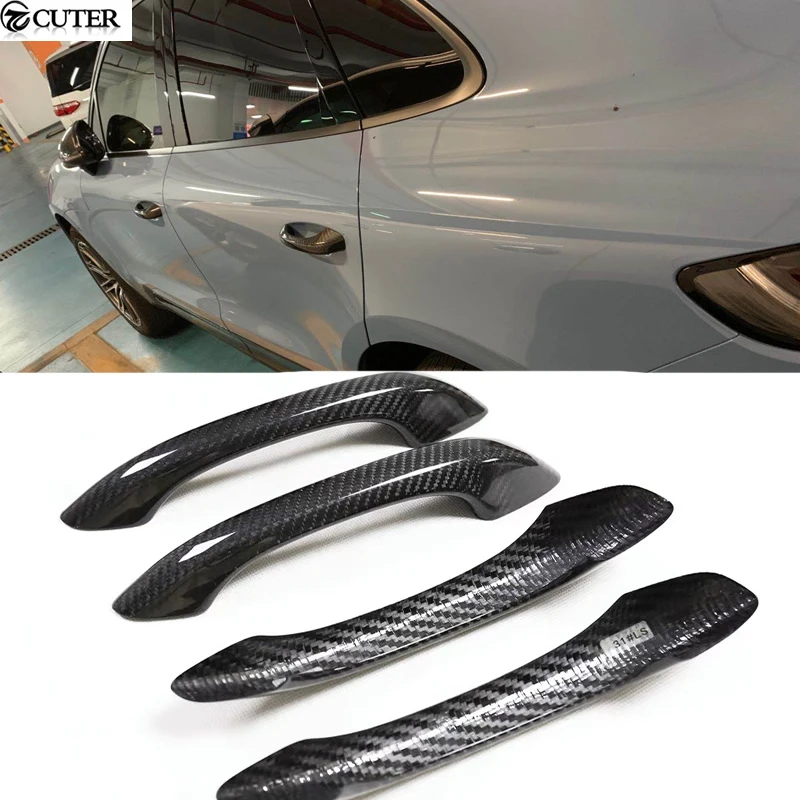 

Carbon Fiber Auto Car Exterior Door Handle Cover for Porsche Macan Car Body Kit 14-20