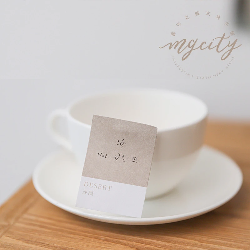 80 Sheets/Pack Four Color Sticky Notes Index Memo Pad Bookmarks Cute DIY Scheduler Paper Stickers Kids Stationery