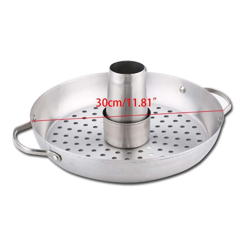 สแตนเลสสตีลเบียร์แนวตั้งไก่ย่าง BBQ Grill Rack Stand ย่างผู้ถือตะกร้าบาร์บีคิวผักย่าง Pan