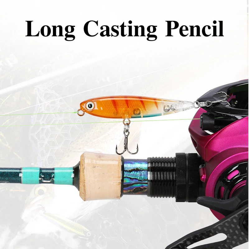 TSURINOYA pływający ołówek twarde przynęty DW64 60mm 3.1g Topwater Mini przynęty Swimbait Minnow Crankbait i woblery pstrąg Bass Bait — zdjęcie 5