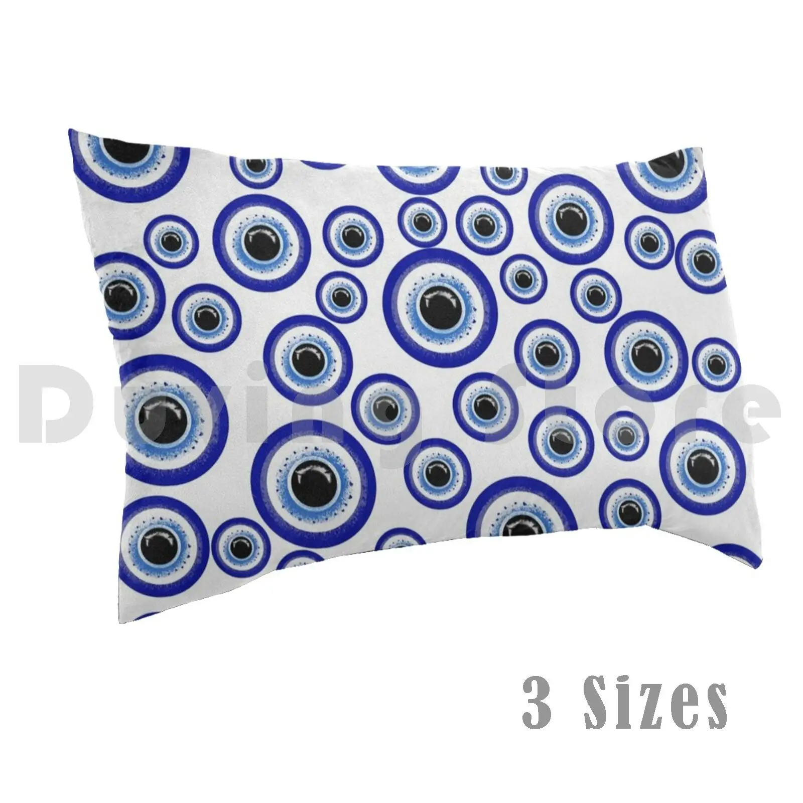 Evil Eye Mati Scattered Pillow Case Printed 50x75 Evil Eye Mati Mataki Superstition Greek Mati