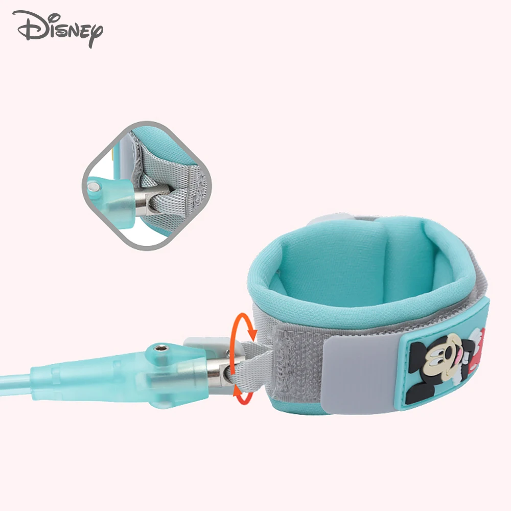 Disney-cuerda de tracción para niños, pulsera antipérdida para bebés, cinturón de seguridad para niños, 1,8 metros