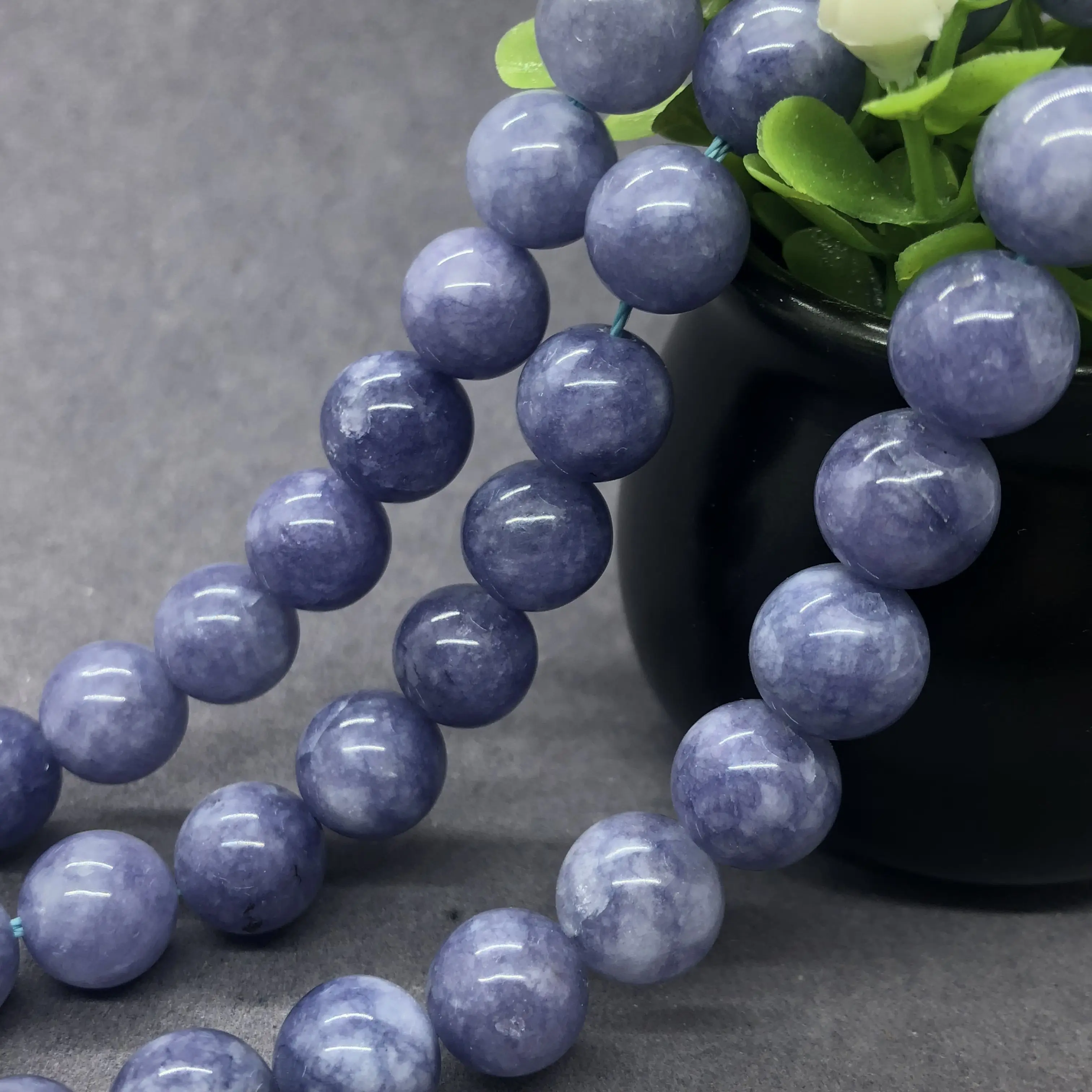 Purple Chalcedony Beads 4-12mm Round Natural Loose Stone Bead Diy Accessories