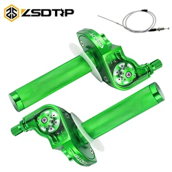 ZSDTRP CNC Adjustable Aluminum ACERB Throttle Grips Settle twist gas throttle handle For Dirt Pit Bike Kayo Bse Apollo 110-250cc