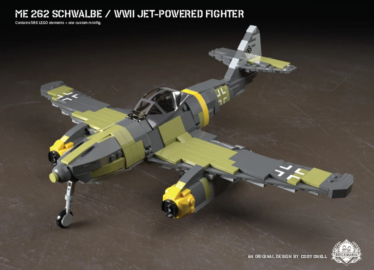 262 Feiyan Fighter Military Creative Assembly Model MOC Kids Aircraft Blocks Schmidt Block Kids Toys