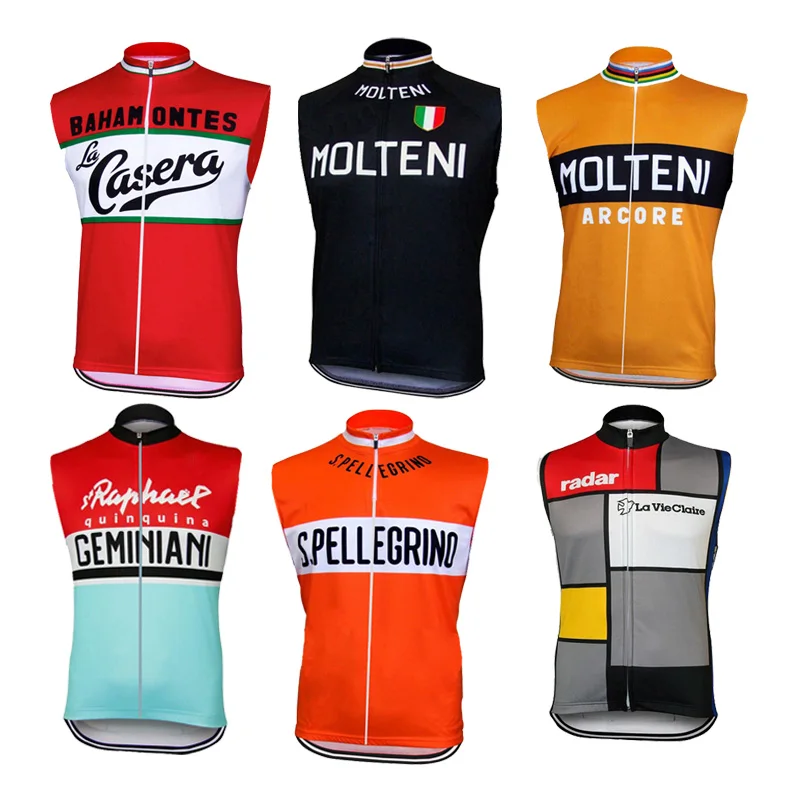 molteni retro cycling jersey men sleeveless classic summer black cycling clothing mtb bike wear jersey  maillot ciclismo