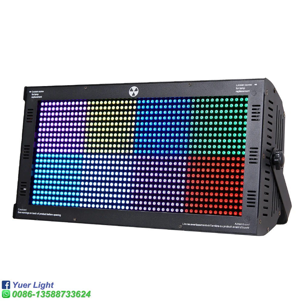 Imagem -02 - Atômico Watt Rgb Dmx Luz Estroboscópica Stroboscope Luzes Caber Disco dj Festa Efeito 240w Strobe Backlight Flash Equipamento 1000led