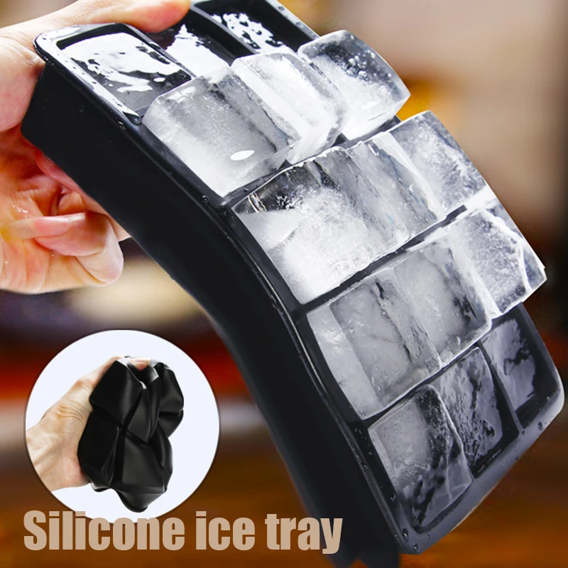 15 cells Ice Cube Trays Molds Silicone Ice Cube Maker Form For Ice Candy Cake Pudding Chocolate Molds Easy-Release Square Shape