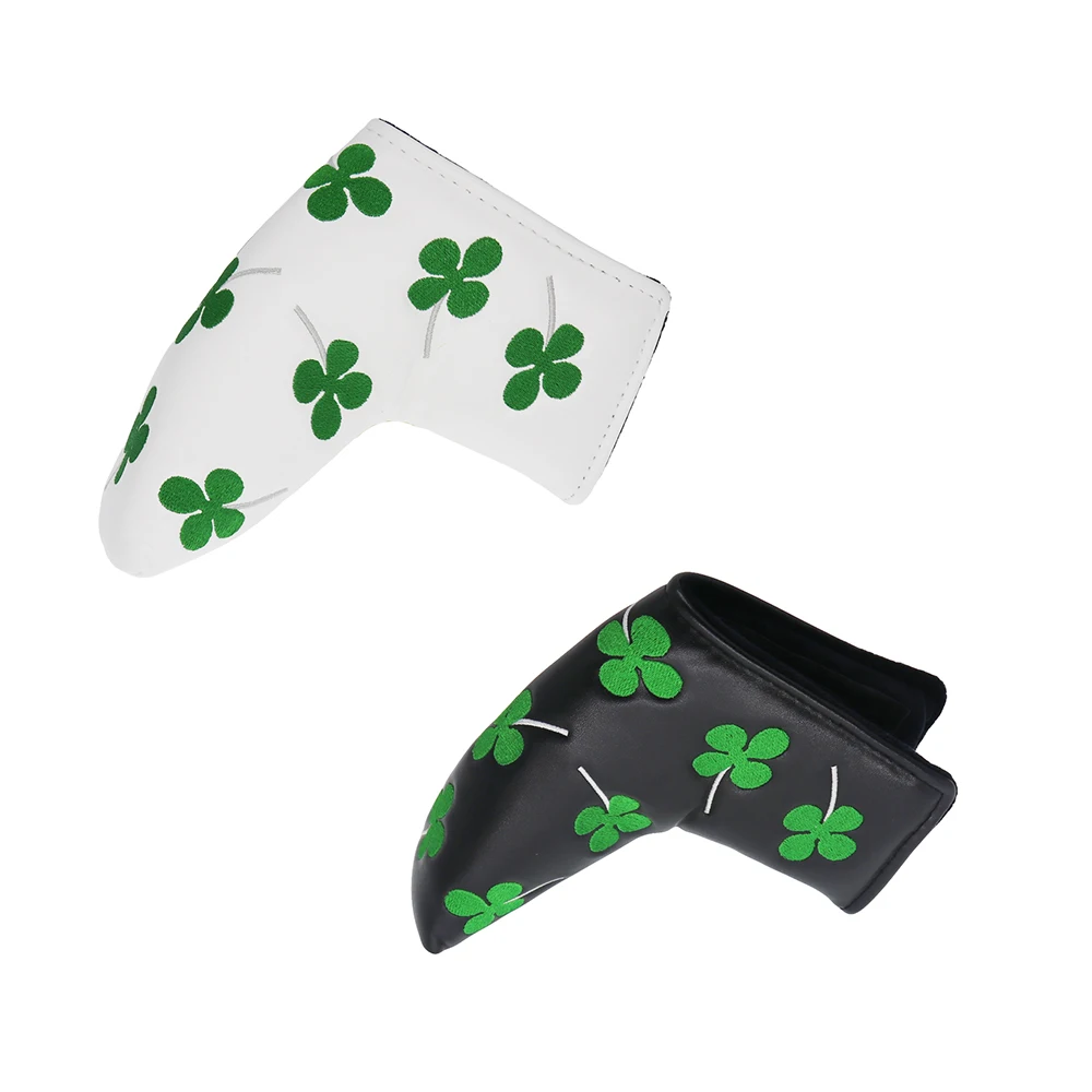 

1pcs Golf Blade Putter Cover For Odyssey Scotty Cameron Shamrock Lucky Head Cover