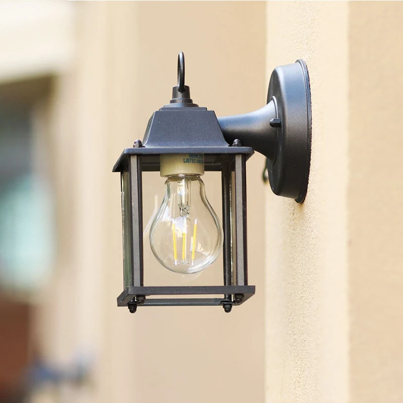 Retro Outdoor Wall Light Villa Garden Porch Wall Waterproof Lighting Courtyard Corridor Aisel Balcony Vintage E27 Fixtures