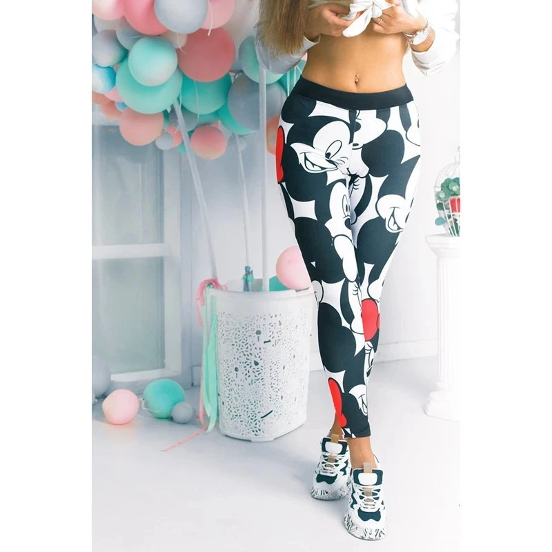 Fashion Women Leggings Women Sport Pants Ladies Cartoon Pants Women Gym Leggings Female Casual Pants Cartoon Yoga pants