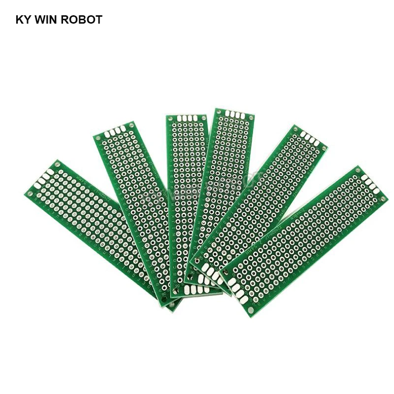 PCB Prototype Board Schaltung Protoboard Universal Stripboard Prototyping Veroboard 2X8 cm 20x80mm Doppel Seite
