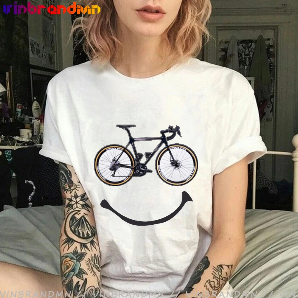 Cycling LOVE Bicycle Athletic Sports Bike Happy Race t shirt Mountain Biking Downhill Tee BMX Outdoor Cycling tshirt female Tops