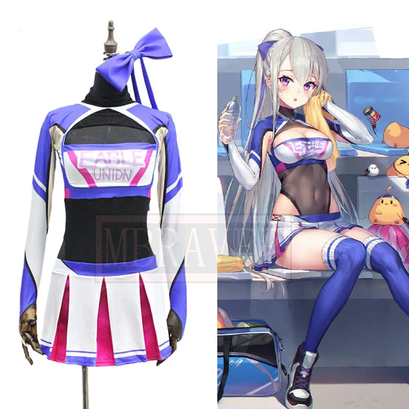 Azur Lane USS Casablanca Alazon Bay Cos Cosplay Costume Halloween Christmas Party Uniform Custom Made Any Sizes