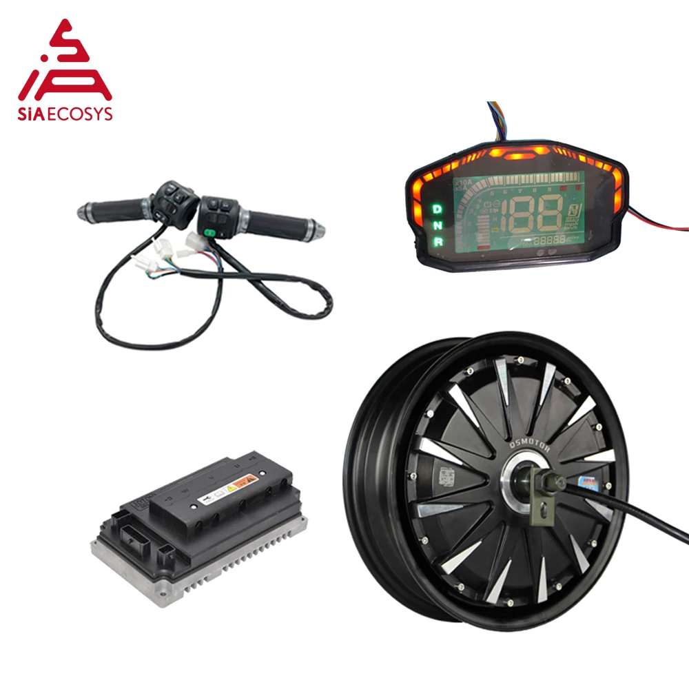 

QSMOTOR 12inch 3000W 72V 70kph Hub Motor with EM72100SP Controller and Kits for Electric Scooter