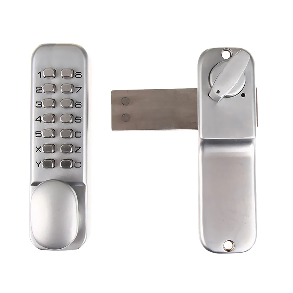 Password Button Door Latch Lock Pad Code Combination Accs Mechanical Keyless Doorknob Right Left Hand for Garage Office Gate images - 6