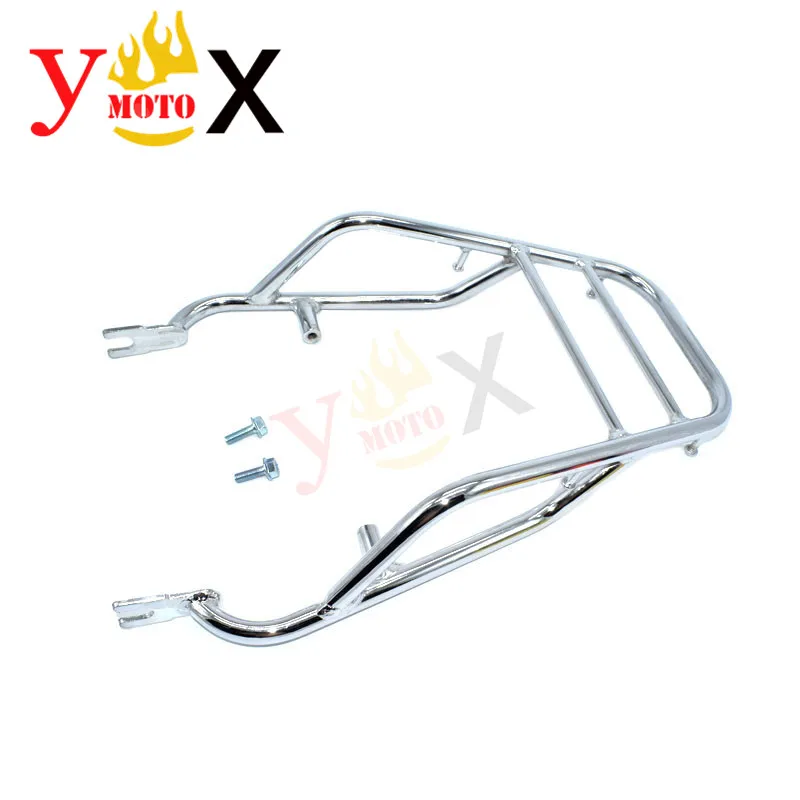 EJ  W400 W650 W800 Motorcycle Chrome Rear Rack Touring Tail Luggage Carrier Holder Support Shelf For KAWASAKI W 400 650 800