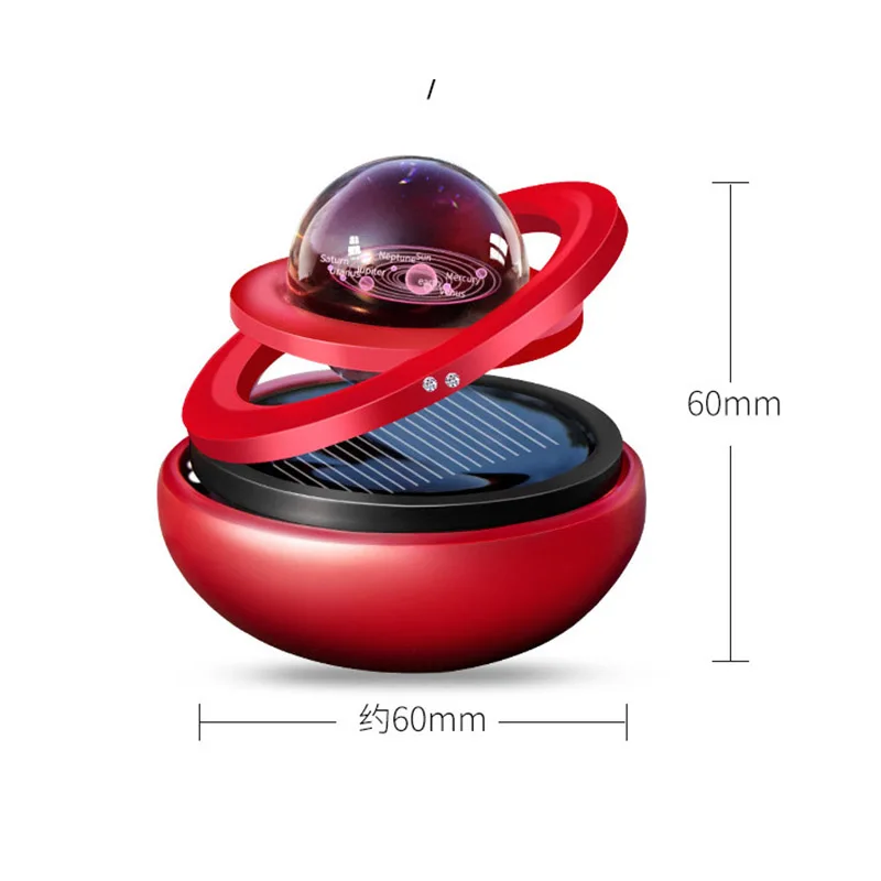 Solar Magnetic Levitation Car Rotating Car Decoration Modern Solar System Figurines Miniature Accessories Gift