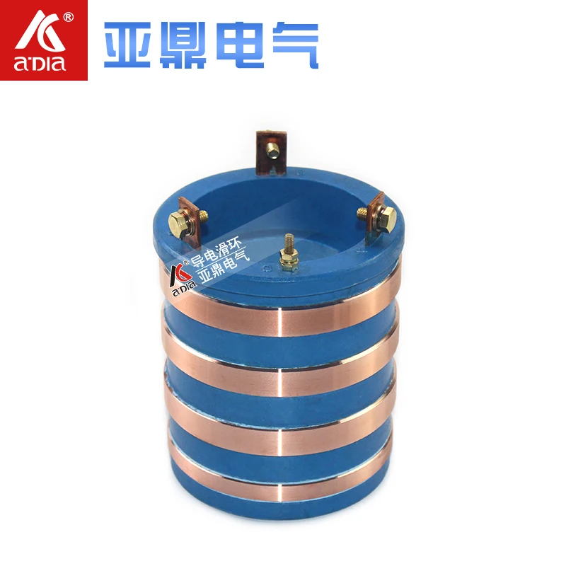 4-ходовое коллекторное кольцо, Поворот на 360 градусов, многожильное проводящее медное кольцо, многокольцевой принцип проводящего скользяще...