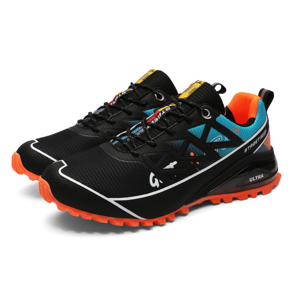 Heren Trail Loopschoenen Slijtvaste Lichtgewicht Ademende Sportschoenen Antislip Waterbestendig Trekking Wandelen Outdoor Sneakers