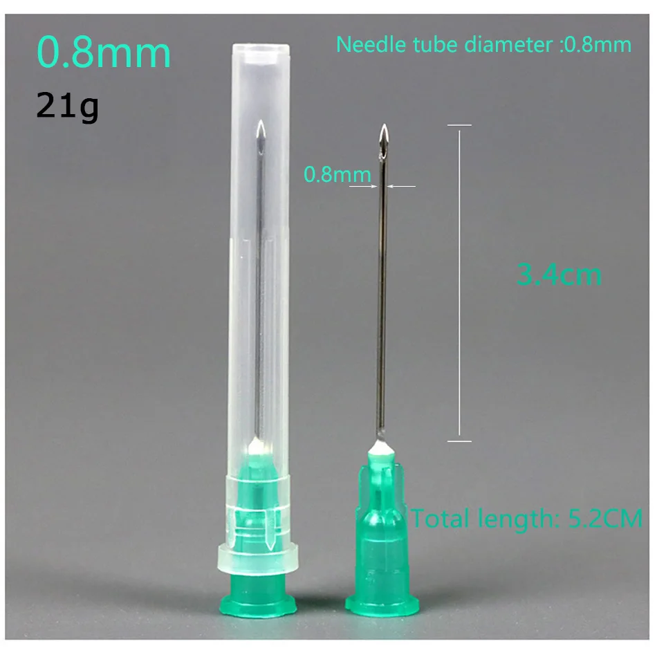 25 Pcs Sharp Pointed Needles Individually Packaged 16G/18G/20/21/22/23/25/26G Glue Dispenser Tool