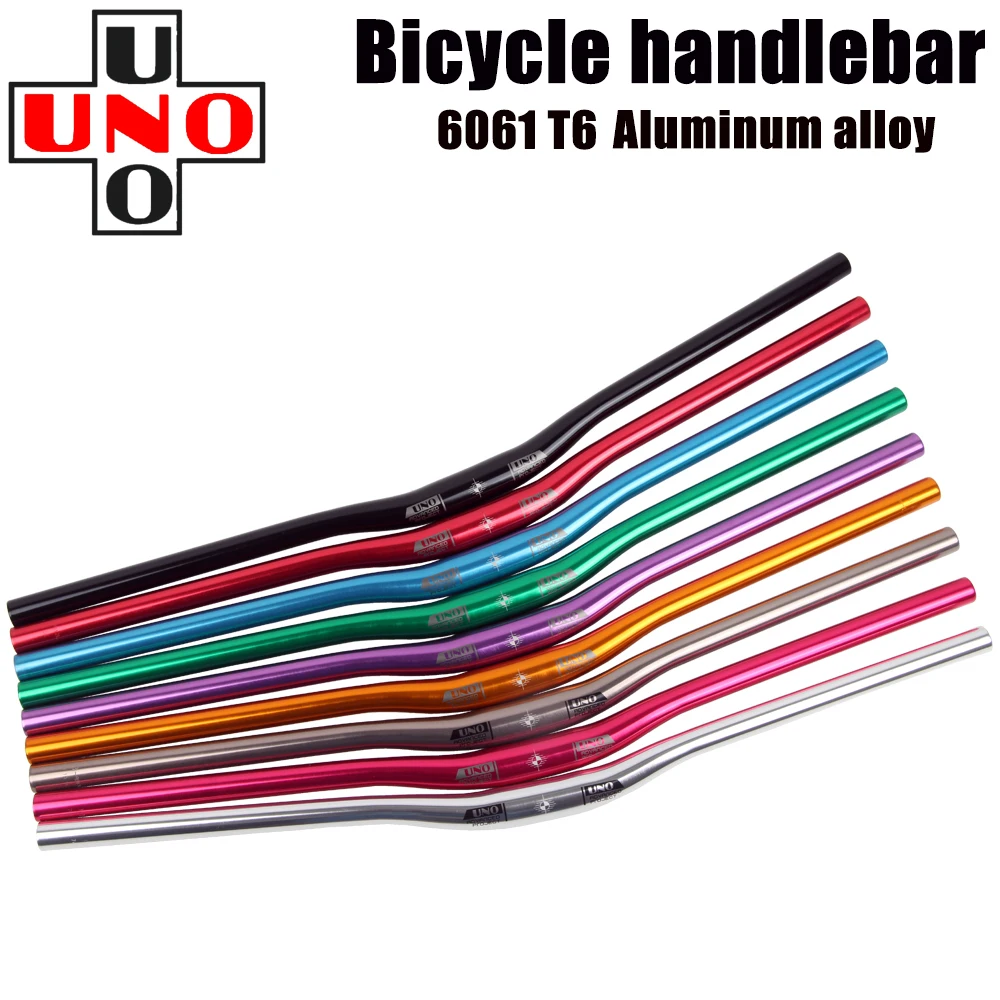 

UNO Bicycle Ultra Light Color Handlebars 31.8 Caliber Bright 740 / 780mm Mountain Bicyle Handle Horizontal Modification